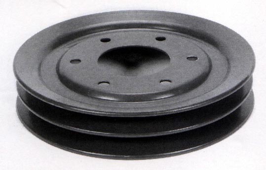 0072 | POLEA BOMBA DE AGUA Y TENSORA DE CORREA 2 CANALES FUNDICION DIAM. 186MM. / AG. 56MM. PALAZZOLO