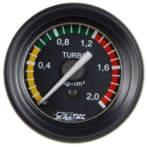 0084 | MANOMETRO TURBO MECANICO 0-2 / KG/CM2 / DIAM. 52MM. WILLTEC