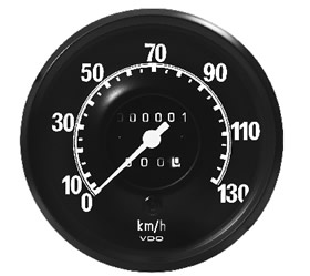 0263 | VELOCIMETRO MECANICO 0-130 KM. / CON ODOMETRO VDO