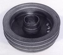 0282 | POLEA TENSORA (LOCA) 3 CANALES FUNDICION DIAM. EXT. CANALES 180 MM. INDUSTRIA ARGENTINA