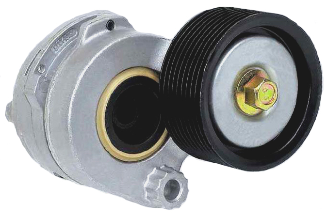 0448 | TENSOR CORREA COMPLETO POLEA ESTRIADA 80MM. X 34MM. TF&P TECHNOLOGY