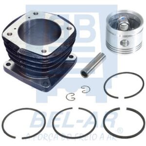 0543 | CONJUNTO COMPRESOR KNORR 75MM. LK15 150CC. - REFRIG. A AIRE BEL-AR