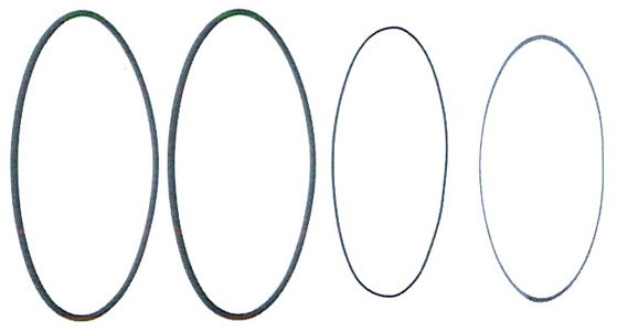 0687 | JGO. DE ORINGS DE CAMISA CON SUPLEMENTO DE MONTAJE STD ELRING