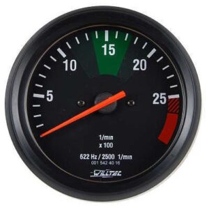 0763 | CUENTAVUELTAS 12-24 V. ESCALA 0-2500 RPM WILLTEC