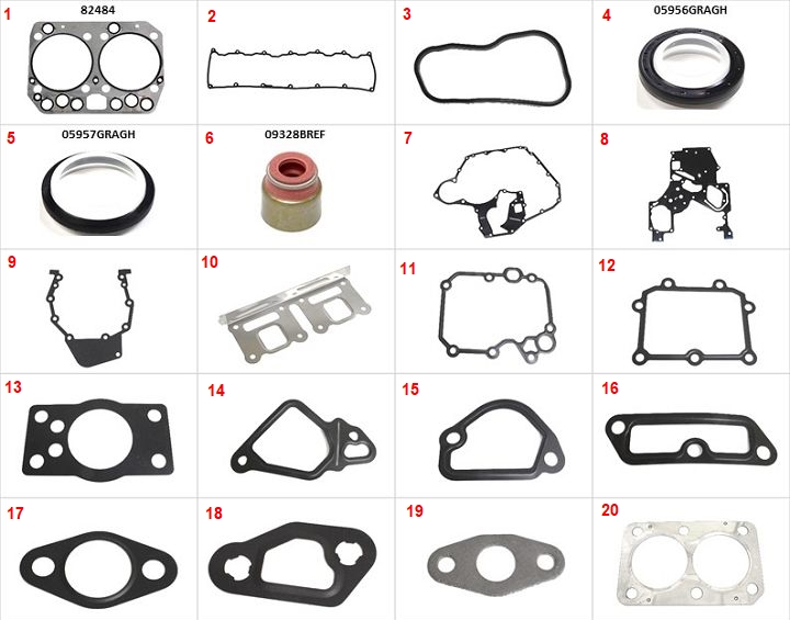 10958 | JGO. JUNTAS MOTOR COMPLETO CON RETENES SABO