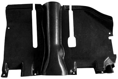 11174 | CUBIERTA INFERIOR PEDALES LADO IZQUIERDO / NEGRO RESERPLASTIC