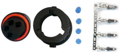 11503 | FICHA CONEXIÓN SENSOR INDUCTIVO DE 4 TERMINALES CHATOS SENSORAUTO