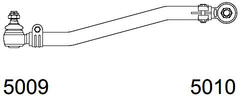 1209 | BARRA DIRECCION CORTA 680MM. MECANICA / TIPO REFORMA CESCA