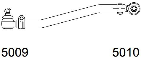 1211 | BARRA DIRECCION CORTA 620MM. HIDRAULICA / TIPO REFORMA CESCA