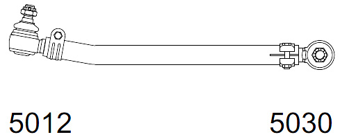 1212 | BARRA DIRECCION CORTA 678MM. CESCA