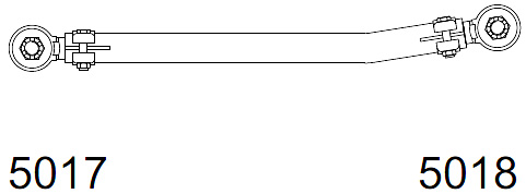 1221 | BARRA DIRECCION CORTA 768MM. CESCA