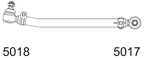 1229 | BARRA DIRECCION CORTA 775MM. CESCA