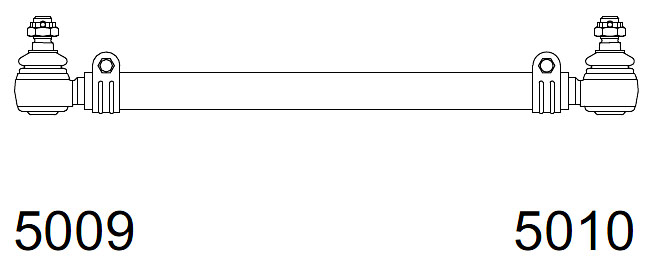 1231 | BARRA DIRECCION LARGA 1648MM. CESCA