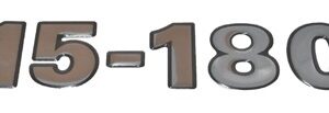 12314 | EMBLEMA FRONTAL "15180" IMP.