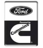 12484 | EMBLEMA PUERTA "CUMMINS / FORD" IMP.
