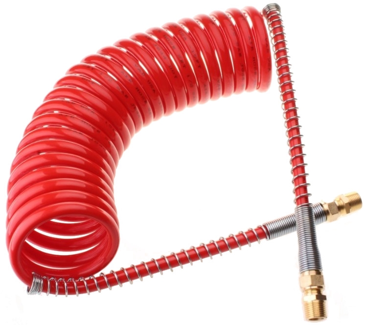 12498 | TUBO ESPIRALADO 1/2″ ROJO / 22 RULOS / LARGO 6.5 MTS. TKL