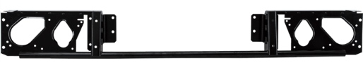 13322 | SOPORTE PARAGOLPES DELANTERO / NEGRO PIEZAS METALICAS BONFANTI