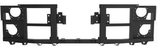 13323 | SOPORTE PARAGOLPES DELANTERO / NEGRO PIEZAS METALICAS BONFANTI