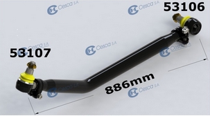 13780 | BARRA DIRECCION CORTA 886MM. CESCA