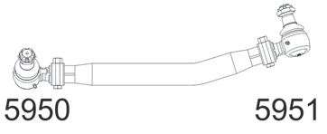 13783 | BARRA DIRECCION CORTA 825MM. CESCA