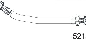 14067 | BARRA DIRECCION CORTA 601MM. REFORMA / PERNOS DIAM. 23.6MM. CESCA