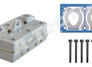 14385 | TAPA Y ENTRETAPAS COMPLETA COMPRESOR WABCO 85MM. BICILINDRICO A-TECH