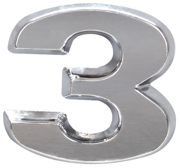 14674 | EMBLEMA NUMERO «3» BONFANTI