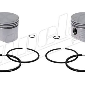 1714 | JGO. PISTONES CON AROS STD COMPRESOR KNORR 75MM. BICILINDRICO QUINELATO
