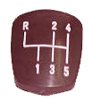 2137 | TAPA EMPUÑADURA PALANCA CAMBIOS / MARRON IMP.