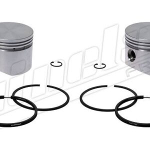 2600 | JGO. PISTONES CON AROS 010 COMPRESOR KNORR 75MM. BICILINDRICO QUINELATO