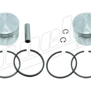 2913 | JGO. PISTONES CON PERNOS Y AROS STD. COMPRESOR BENDIX 75MM. QUINELATO