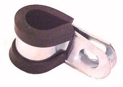 3959 | ABRAZADERA CON GOMA PARA TUBO 10MM. / PARA TORNILLO 6MM. CIPEC