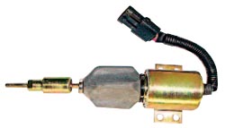 5837 | SELENOIDE PARE MOTOR 24V. HORIZONTAL CON FICHA CUADRADA IMP.