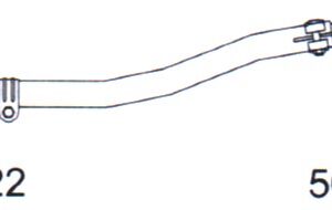 7229 | BARRA DIRECCION CORTA 878MM. REFORMA CESCA