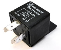 7269 | RELAY AUXILIAR 24V. / 4 TERMINALES / 40 AMP. / CON SOPORTE DE FIJACION TOP RELAY