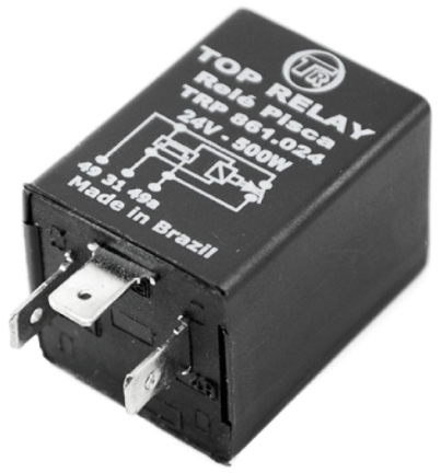 7285 | RELAY LUCES DE GIRO 24V. / 3 TERMINALES TOP RELAY
