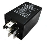 7295 | RELAY TEMPORIZADOR LIMPIAPARABRISAS 24V. / 6 TERMINALES / CON CARCAZA DE 40MM. TOP RELAY