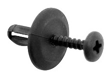8114 | BROCHE FORRO TECHO CON TORNILLO / NEGRO CIPEC