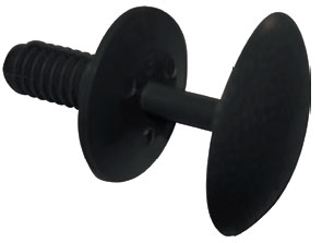 8322 | BOTON TAPIZADO PEQUEÑO / NEGRO RESERPLASTIC