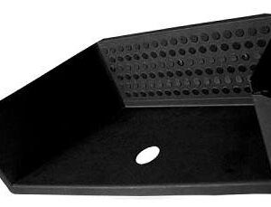 9078 | ESTRIBO DERECHO CON AGUJERO / NEGRO RESERPLASTIC