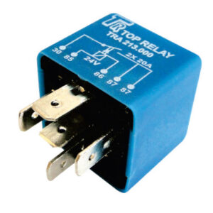 9312 | RELAY AUXILIAR 24V. / 5 TERMINALES / 2X20 AMP. TOP RELAY