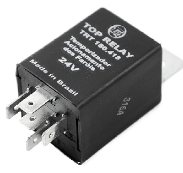 9320 | RELAY TEMPORIZADOR LUCES BAJAS 24V. / 5 TERMINALES TOP RELAY