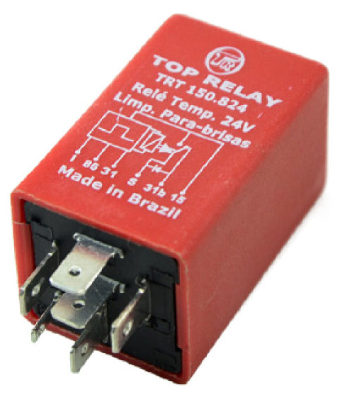 9321 | RELAY TEMPORIZADOR LIMPIAPARABRISAS 24V. / 6 TERMINALES TOP RELAY