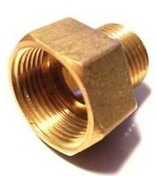 9876 | CONEXION REDUCTORA / HEMBRA M22 X 1.5 / MACHO M16 X 1.5 / BRONCE TKL