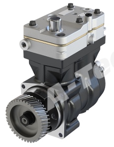 14013 | COMPRESOR WABCO 85MM. BICILINDRICO CON ENGRANAJE A-TECH